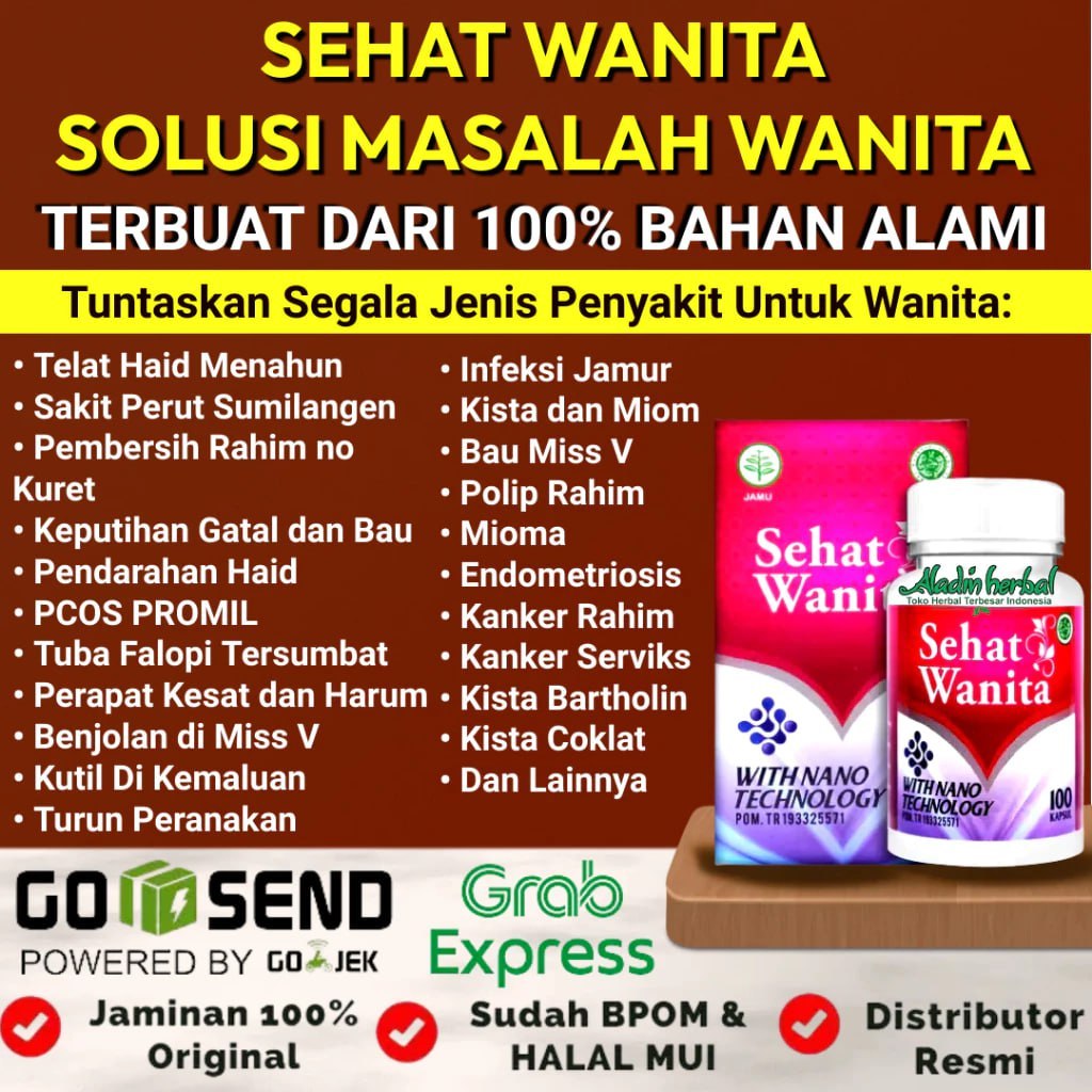 COD - Sehat Wanita Original - Jamu Herbal Pelancar Haid - Solusi Mengatasi Kewanitaan 100% herbal