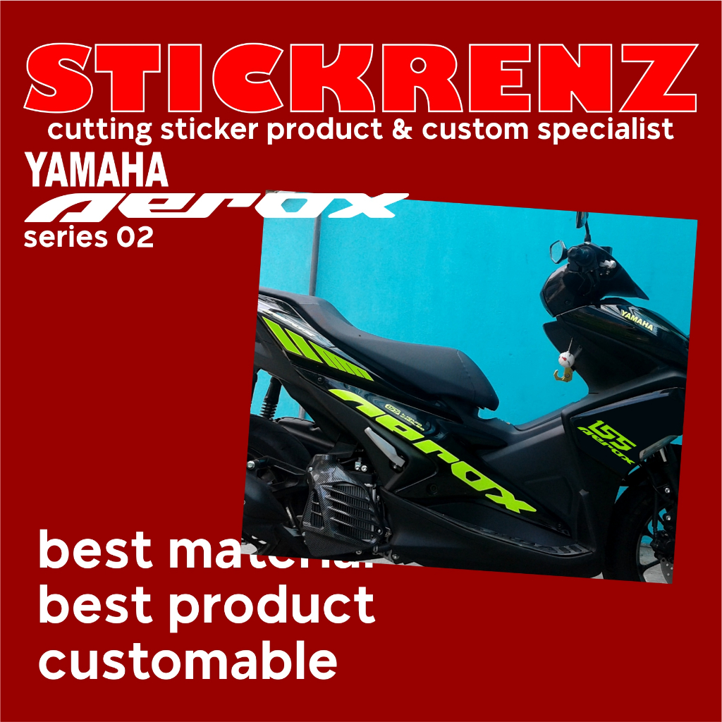 Cutting Sticker Stiker Body Motor Yamaha Aerox 02 Custom