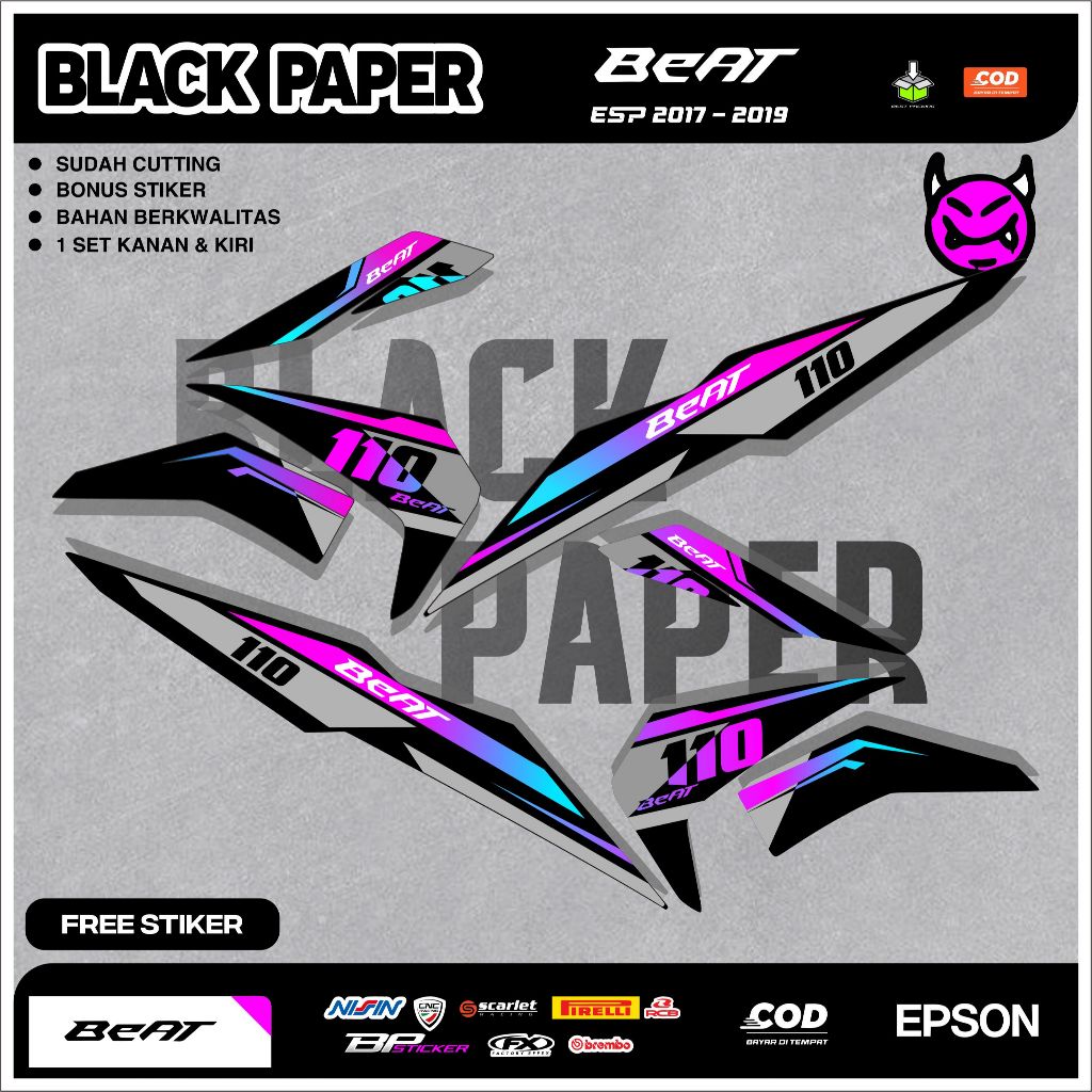 Striping Beat Fi New Esp 2017 2018 2019 SIMPEL ( BT 03 )