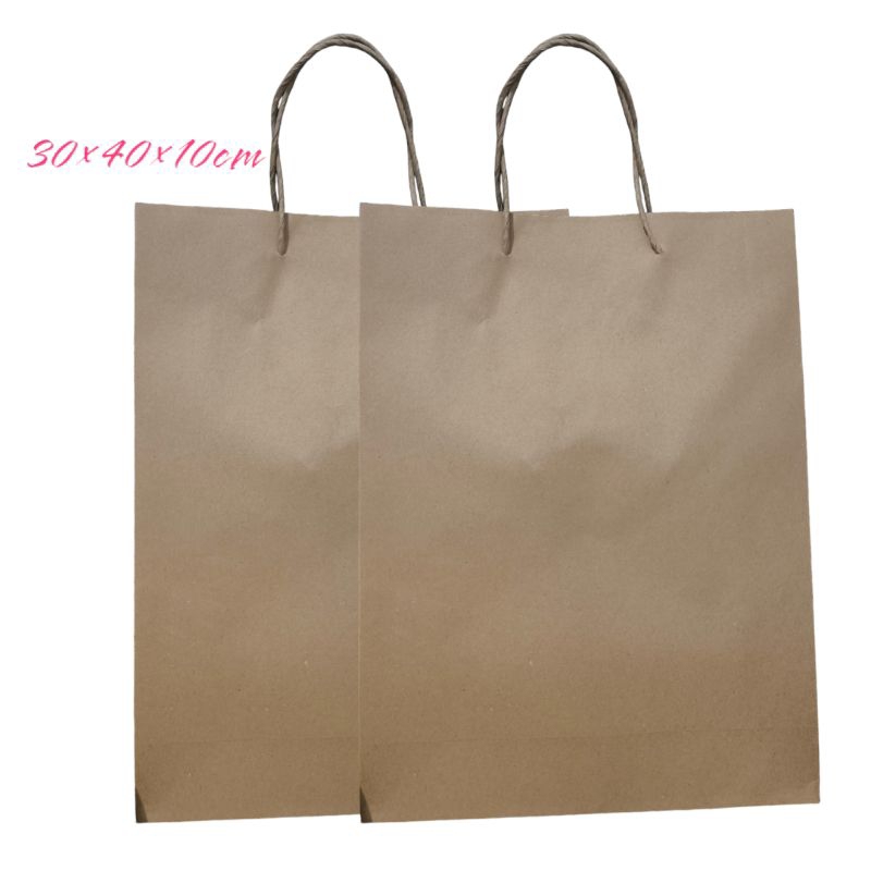 

Paper Bag Polos Besar Ukuran 30×40×10 cm ( 1 bks isi 10 pcs)