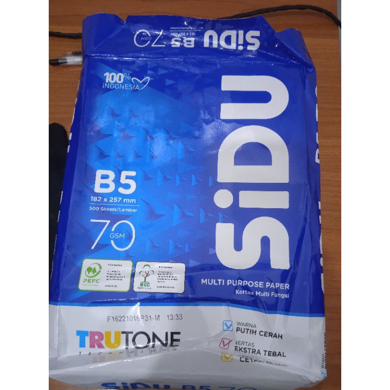 

Kertas B5 SIDU 70gsm