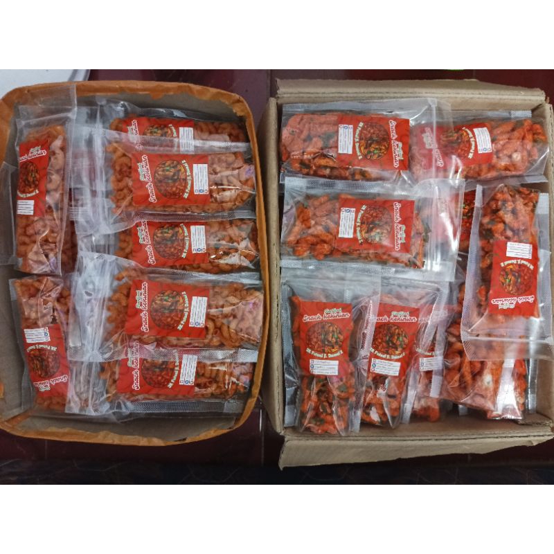 

Paket Reseller Snack Basreng pedas Daun jeruk/Basreng ori/Makaroni Pedas Daun Jeruk