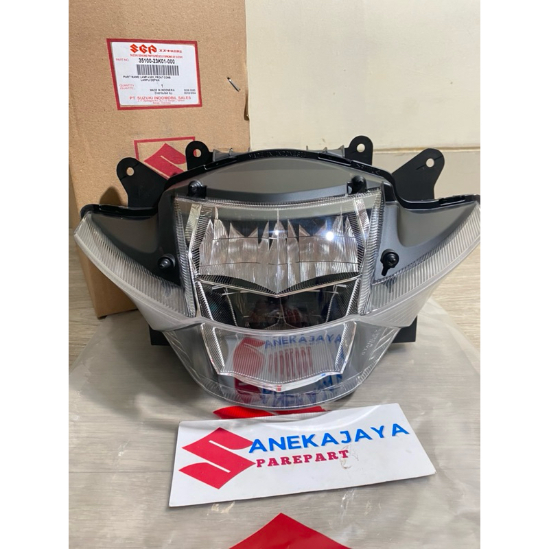 REFLEKTOR  HEADLAMP ASSY MIKA LAMPU DEPAN SUZUKI GSX R 150 ORIGINAL SUZUKI 35100-23K01