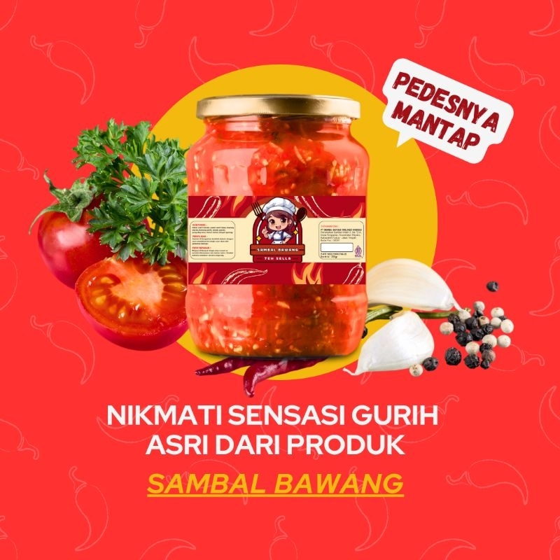 

Sambal Bawang Level Pedas Teh Sella V1-250gr