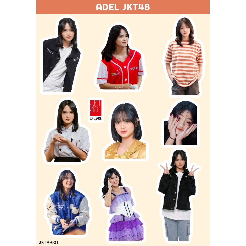 ADEL STIKER JKT 48 I STIKER JKT 48 I JKT 48 NEW ERA I STIKER ADEL JKT48 I STIKER HOLOGRAM JKT48