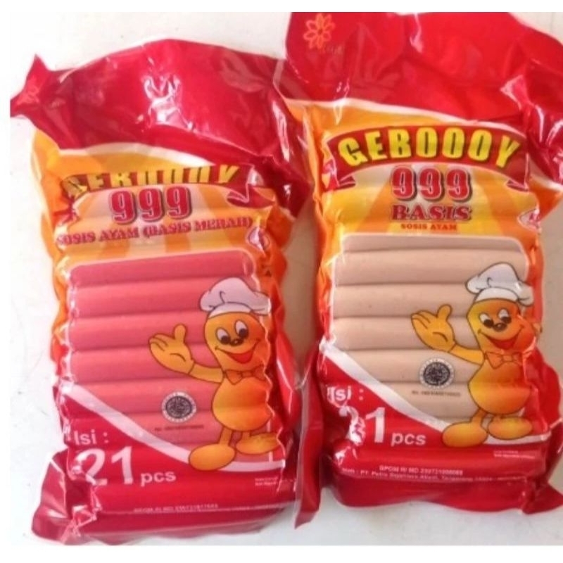 

sosis ayam geboy 999 isi 21 pcs murah
