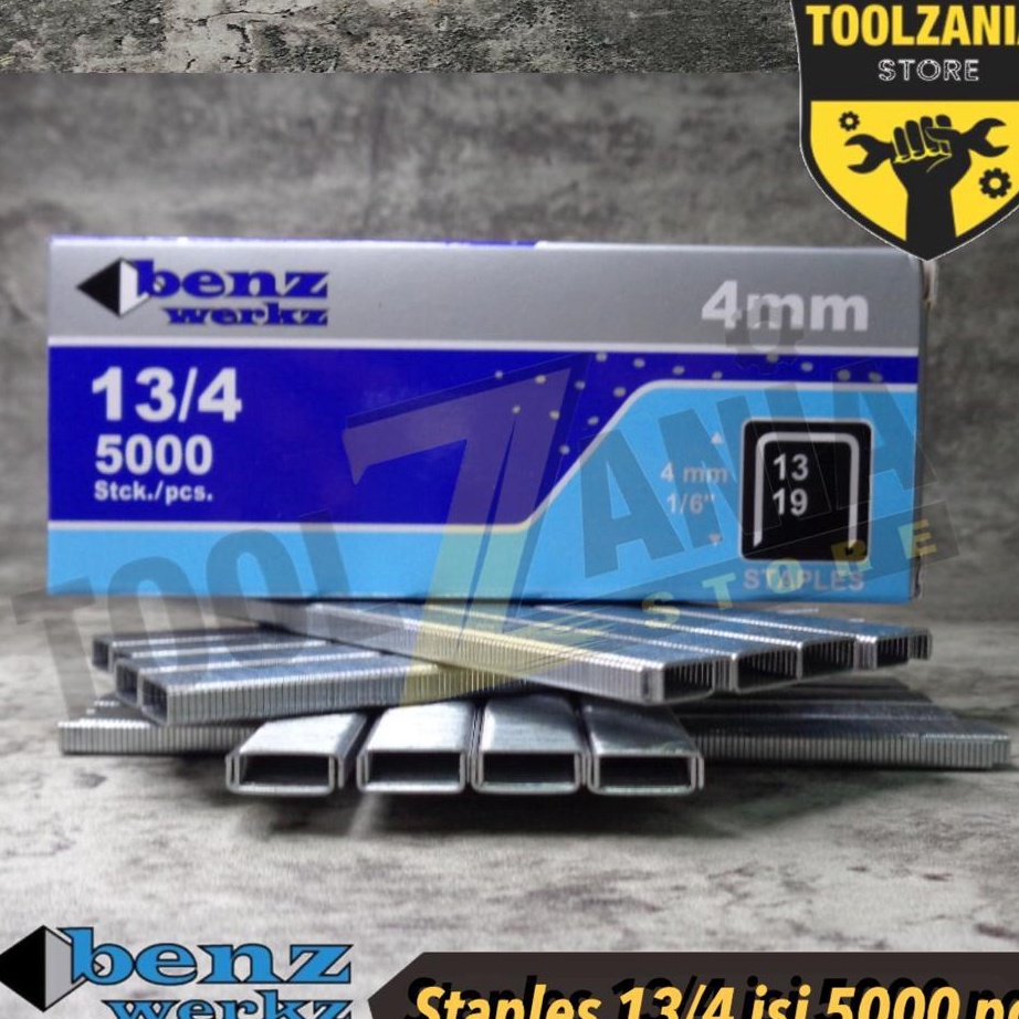 

DISKON HEBOH HINGGA 5 Isi staples tembak 4mm 134 tacker stapler R23 134 isi 5 pcs benz werkz 5pcs 134
