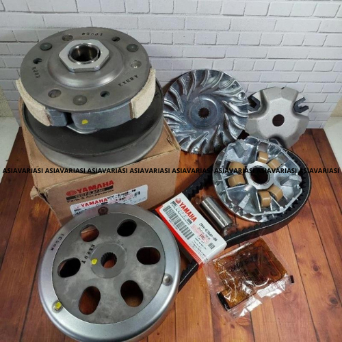 paketan CVT komplit motor yamaha mio m3 soul gt 125 fino 125 ride 125 mio s pully assy