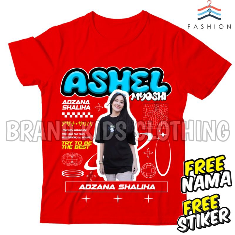 FREE STIKER KAOS ANAK ANAK JKT 48 ASHEL BAJU ANAK FREE NAMA PAKAIAN KAOS ANAK JKT48 ASHEL