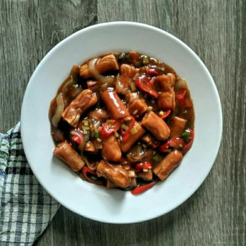 

Sosis Blackpepper bumbu spesial lezaaat (Kami masak dadakan 20 menit)