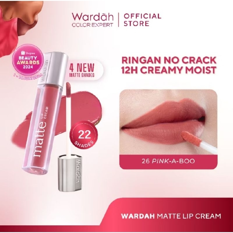 #Chus_shop# Wardah Matte Lip Cream Original BPOM - Wardah Exclusive Matte Lip Cream Lip Matte Wardah