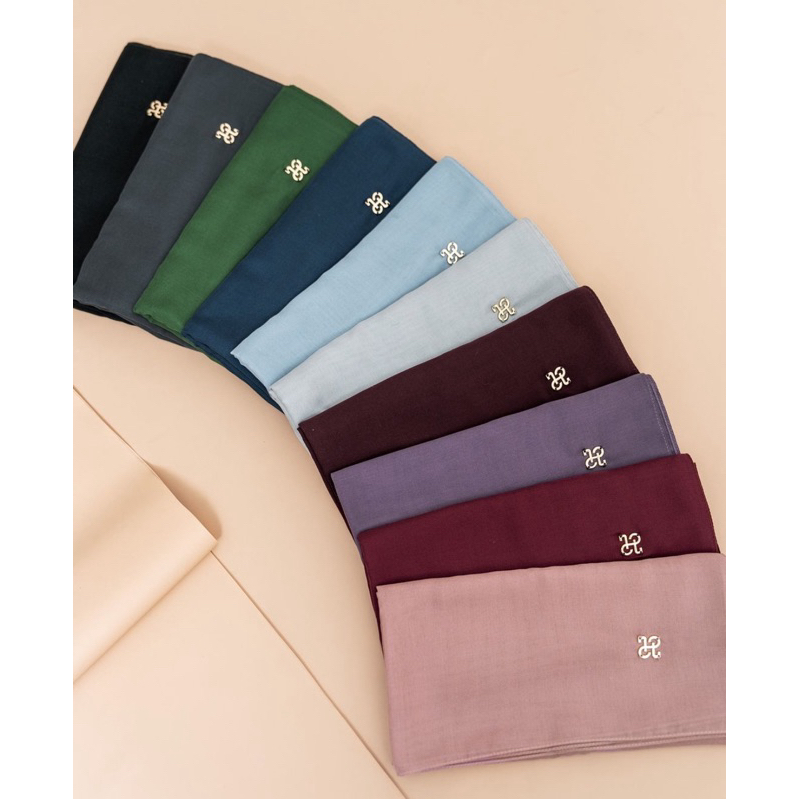 HL VOAL | HL VOAL PLAIN NEW LOGO | DAILY VOAL HIJAB | Jilbab Heaven Lights Voal Plain All Colors