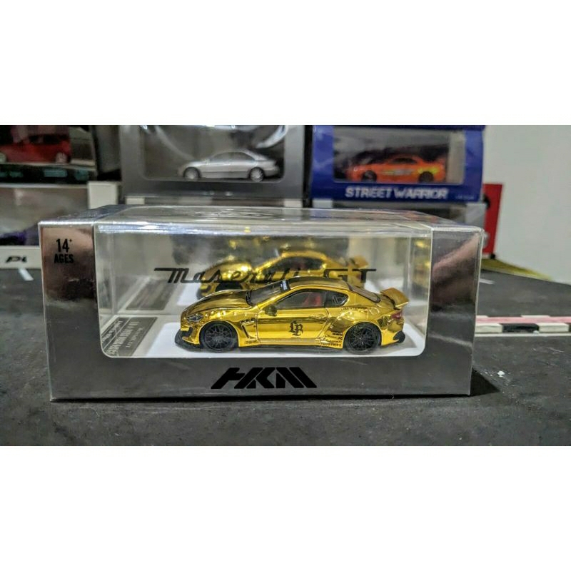 Diecast HKM LBWK Maserati Grand Turismo GTS Chrome Gold Segel
