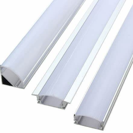 Dijamin Berkualitas  Pelindung Lampu Strip LED 1 Meter  Strip Light Trough  Cover Lampu Aluminium Ka