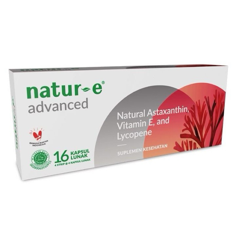 Natur-E Capsule Advanced 16’s / Anti Aging / Suplemen NaturE / Vitamin E / Paket Natur-E
