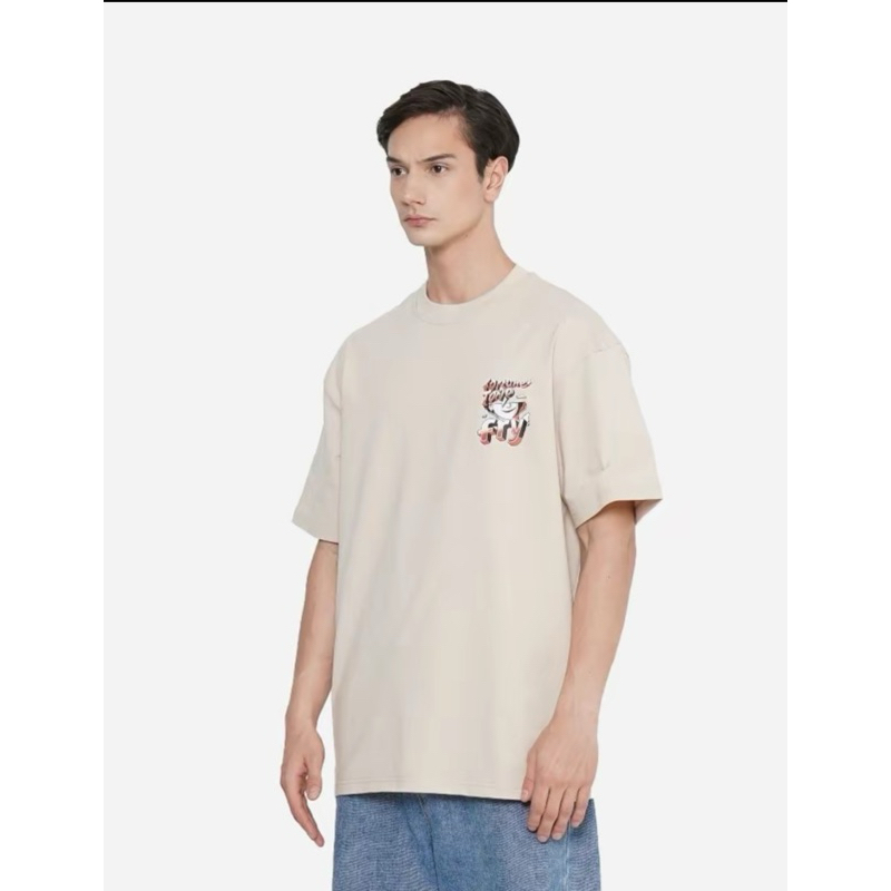 Erigo T-shirt Oversize Fortune | Freya Almond Milk