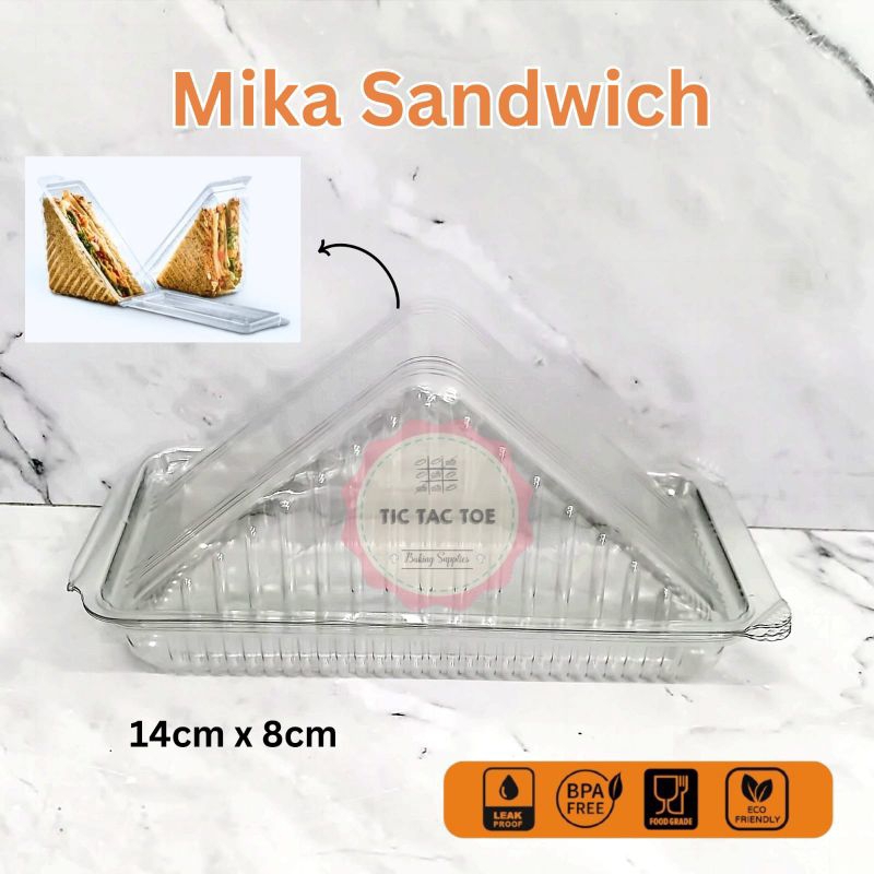 Mika Sandwich Segitiga/Mika Roti Segitiga/Tray Sandwich @10pcs