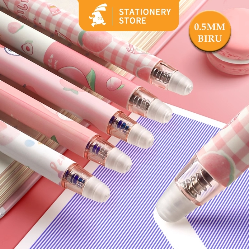 

0.5 mm gelpen Biru Pulpen Gel Tinta Bisa Di hapus - Bolpoin Gel Erasable-Rabbit Stationery