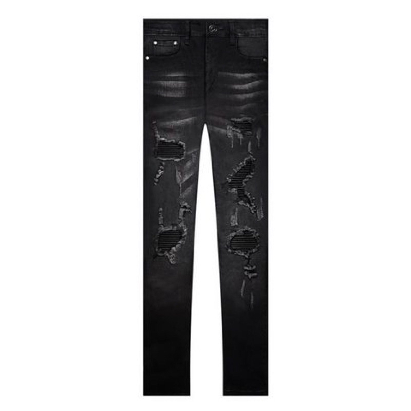 RUCAS S8 CAVIAR LEATHER JEANS - 32, 34