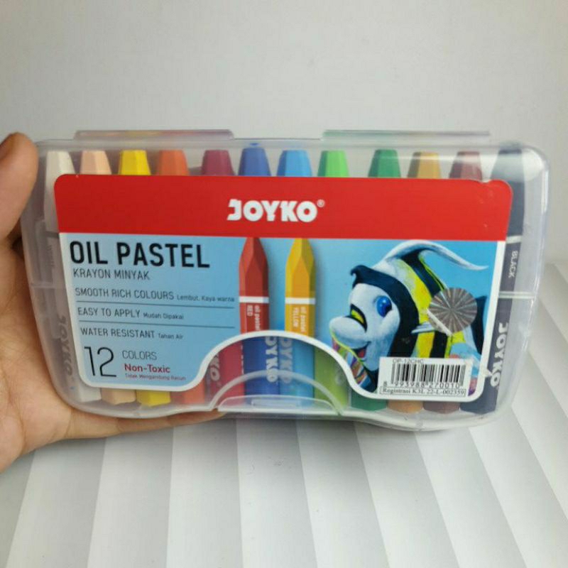 

(bukan grosir) [Aesthetic by fss.id] crayon joyko 12 warna/oil pastel