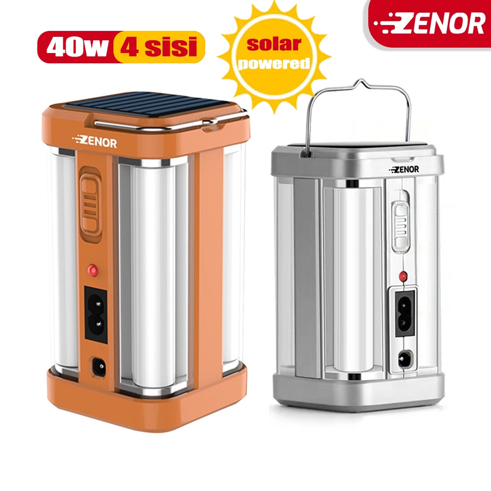 Zenor Lampu Emergency / Lentera Emergency 4 Sisi 40watt Lampu Solar Emergency Lampu Emergency Tahan 