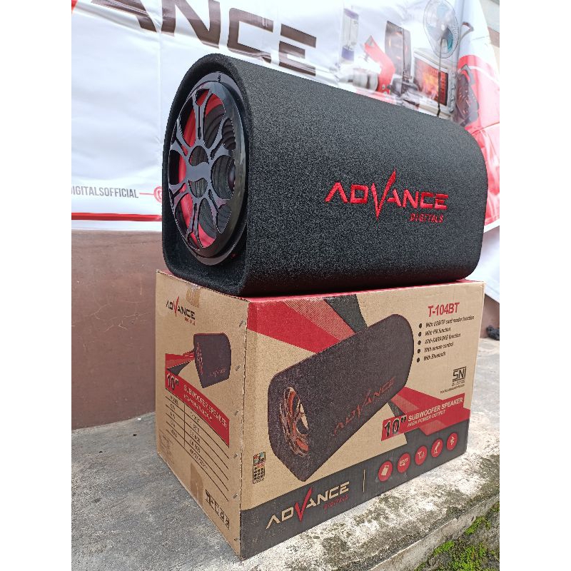 speaker advance T104BT ukuran 10inch subwoofer suaranya mantap