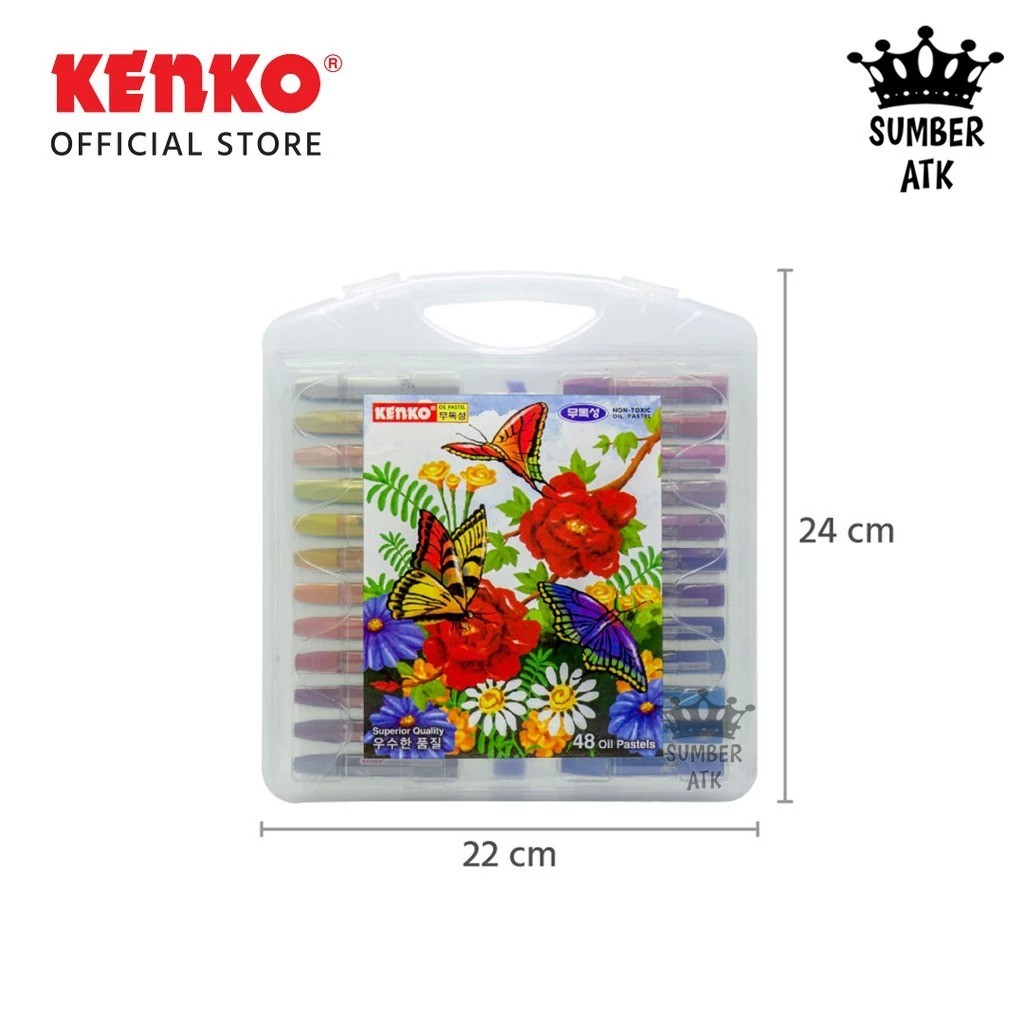 

48 Color Oil Pastel PP Case KENKO