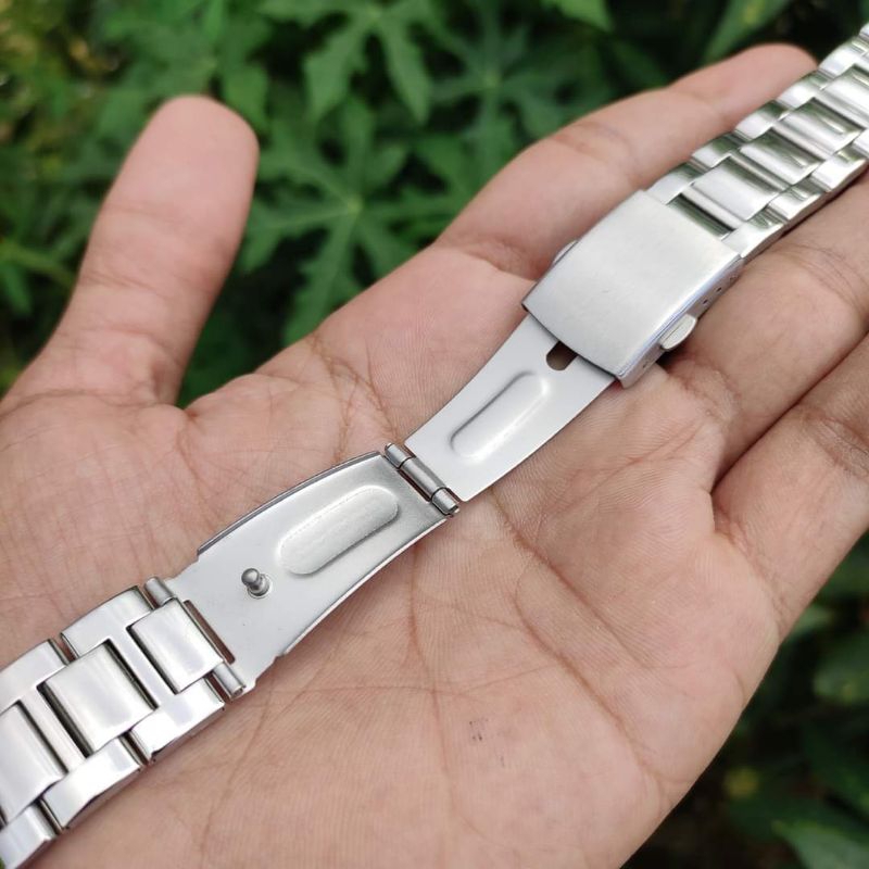 RB Tali Jam Rantai Lurus 18mm 20mm 22mm 24mm Strap Stainless Steel Rata