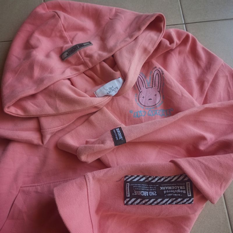 Jacket Hoodie 2ND ARCHIVE Pink Bunny