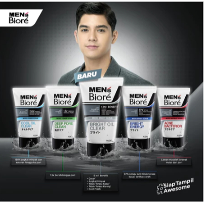 PROMO BIORE MENs Facial Foam 100 Gr - Sabun Cuci Muka Pria