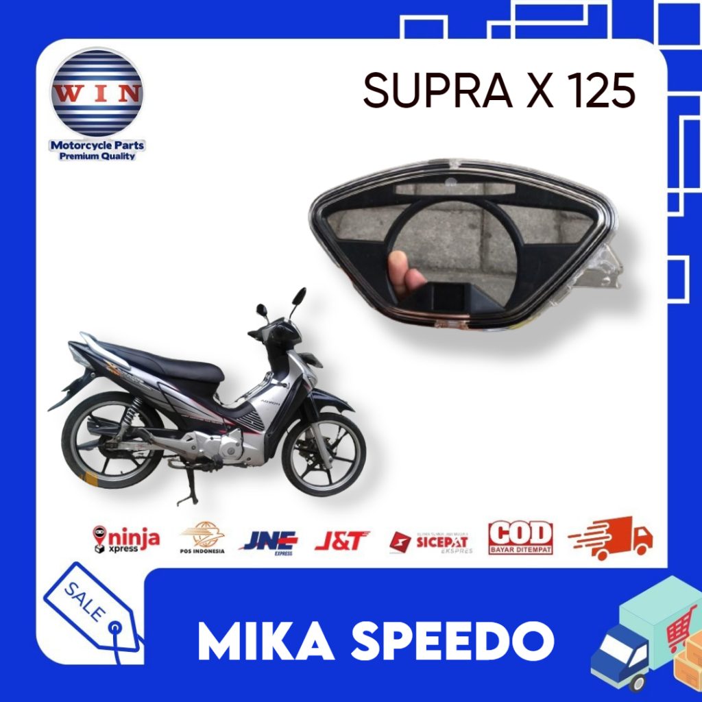 MIKA SPEEDO MIKA KACA COVER SPEEDOMETER KILOMETER SUPRA X 125 TAHUN 2005 KTM WIN