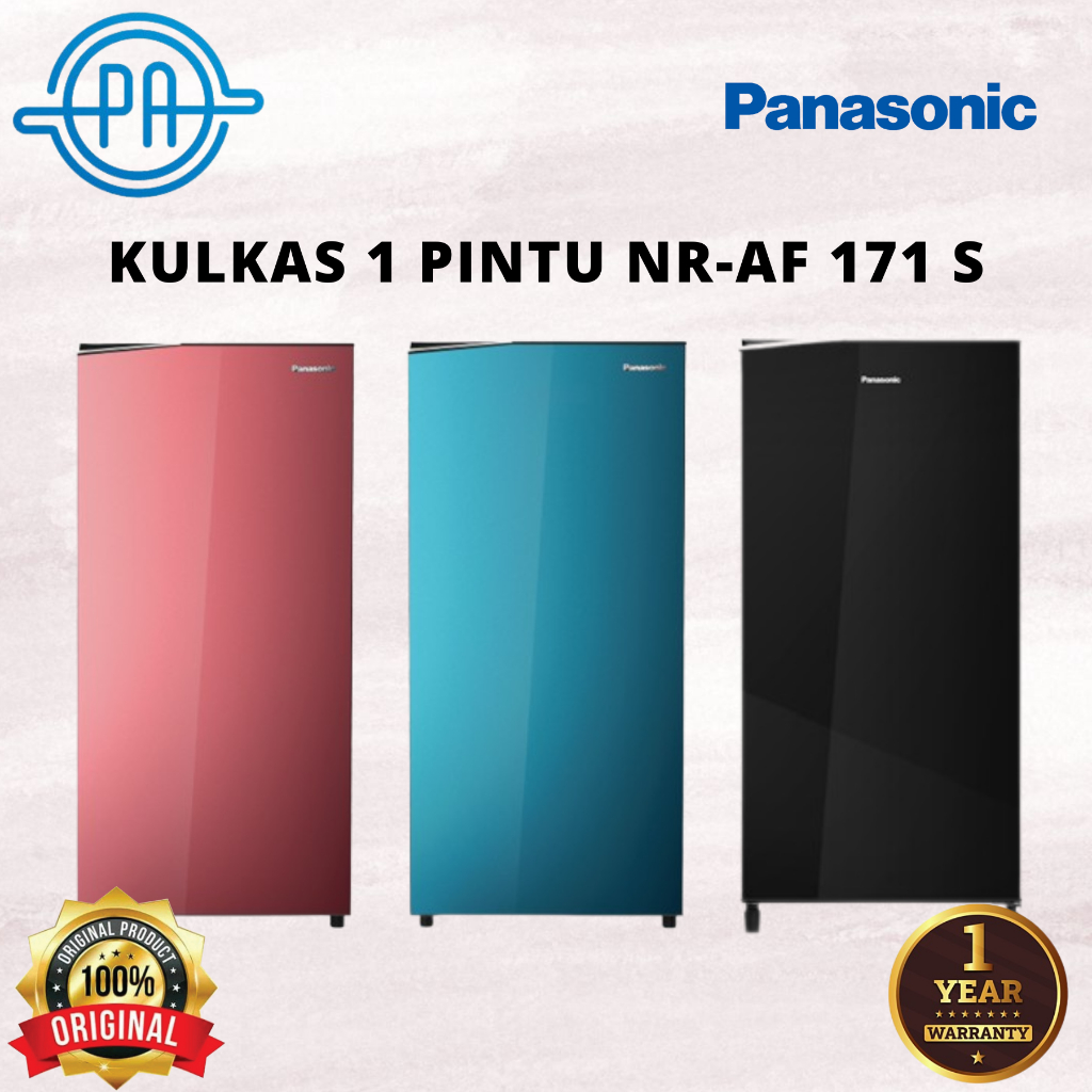 KULKAS 1 PINTU PANASONIC NR-AF 171 S / NR AF 171S / LEMARI ES NR AF-171S