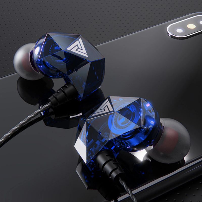 Earphone Headset QKZ Original Suara Bass Mantab Dan Elegan