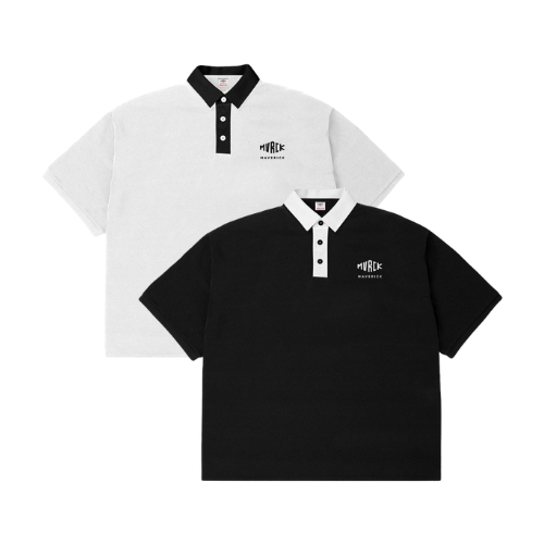 MVRCK IDN Oversize Rugby Polo Shirt Basic Logo Combination - Kaos Polo Rugby Oversize