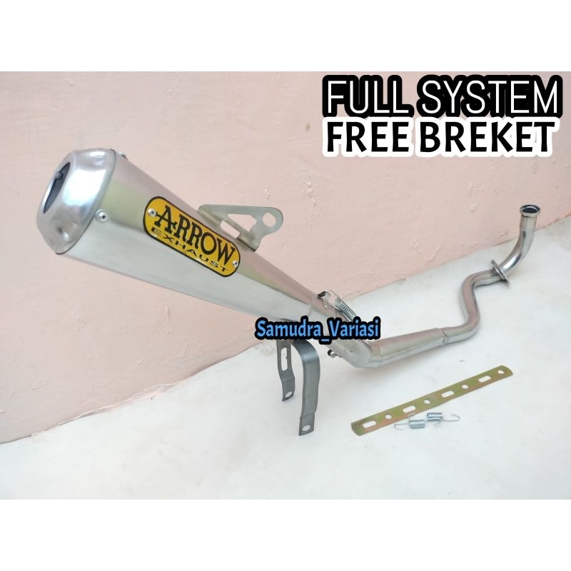 Knalpot Racing Arrow Exshaust Motor Honda Vario 110 Karbu/Kebo, Vario 110 Techno/CBS, Vario 110 LED 