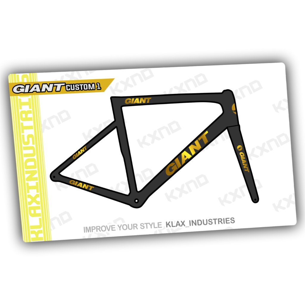 Decal Frame GIANT custom 2 Roadbike Klaten Decal Bike Stiker Sepeda