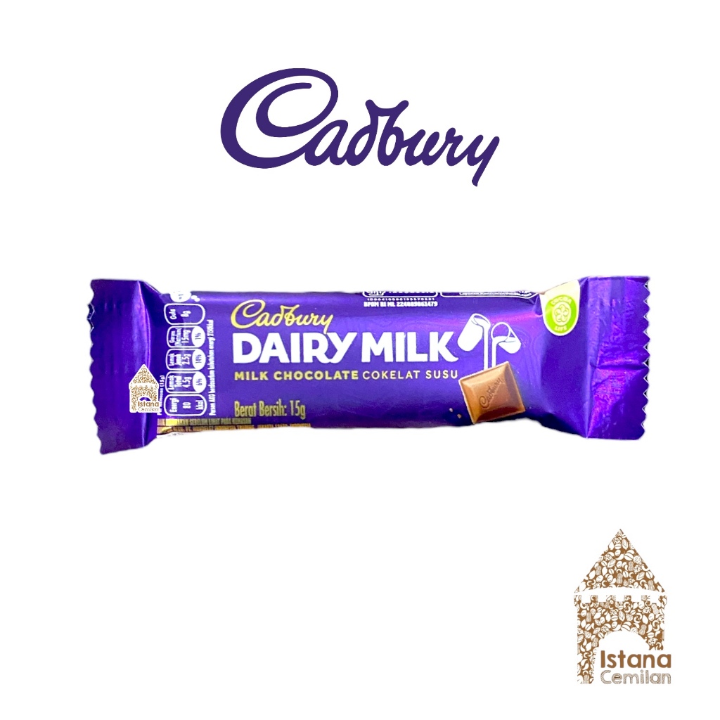 

Cadbury Dairy Milk Cokelat Milk Chocolate Coklat Susu 15 Gram