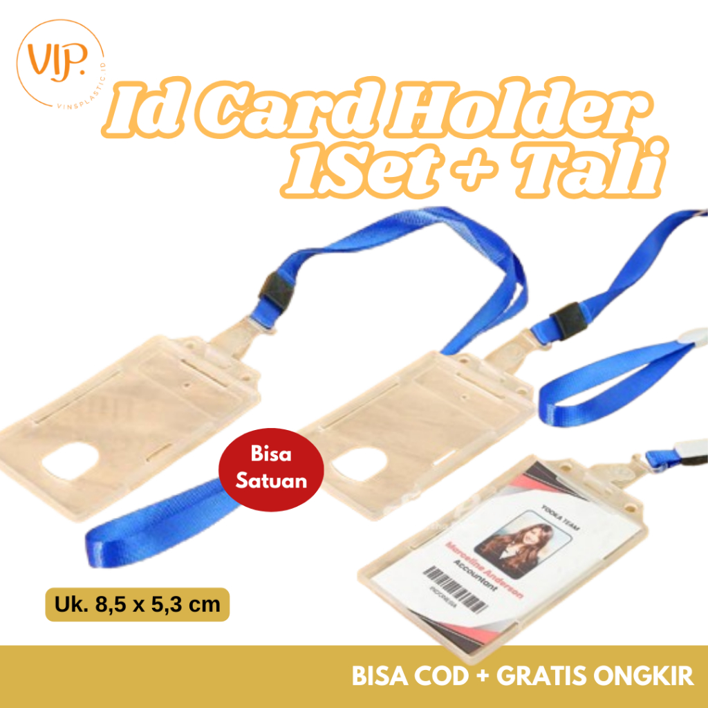 

ID Card 1 set - Lanyard - Name Tag 1 Set - ID Card + Tali