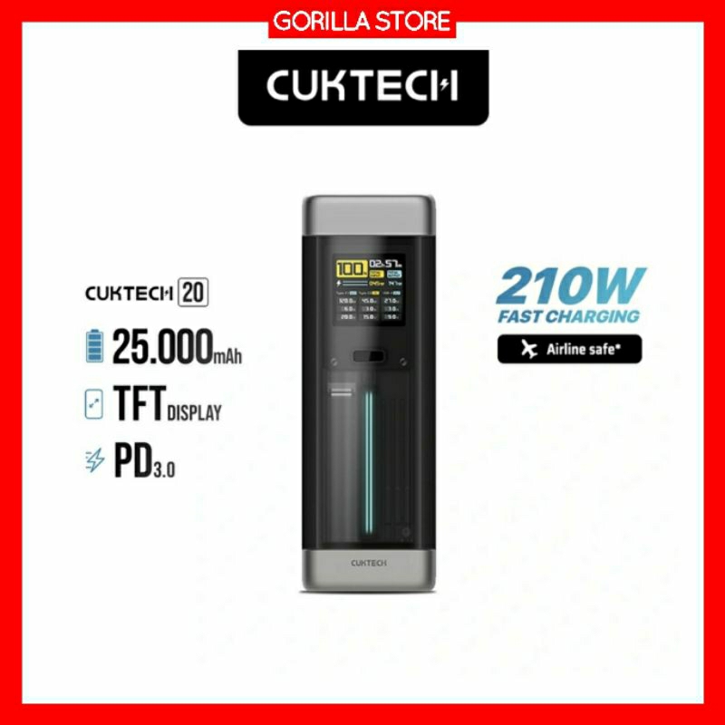 CUKTECH 20 Power Bank 25000mAh 210W MAX