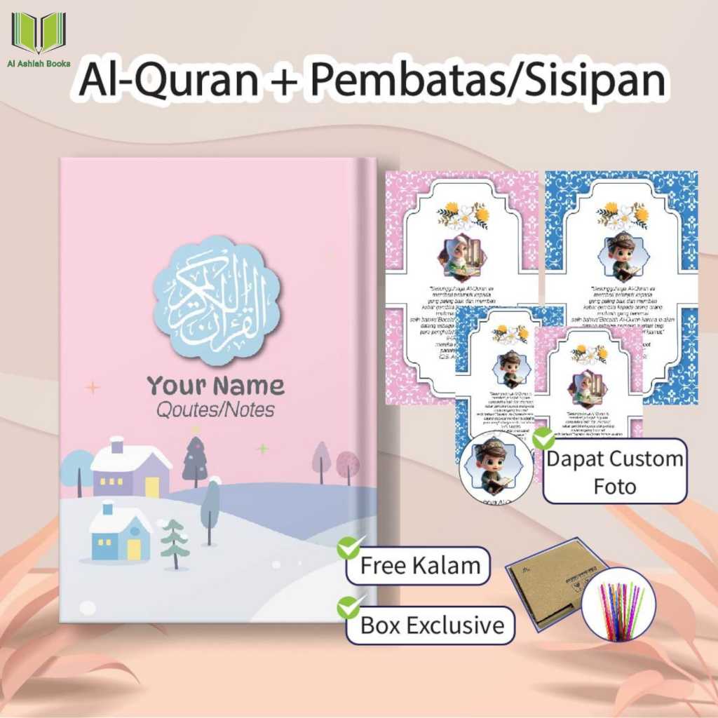 Al Qur'an Ukuran A6 A5 Ada Latin Per Kata Terjemahan Free Tulis Nama Di Cover / Alquran Hard Cover A