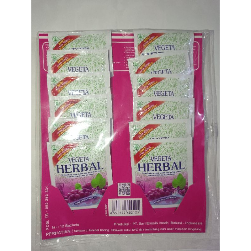 

Vegeta Herbal Anggur 12 Sachet