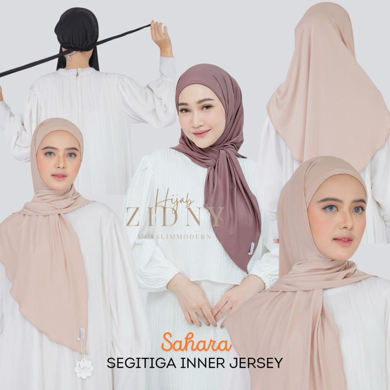 HijabZidny- Sahara Segitiga Inner tali bahan jersey