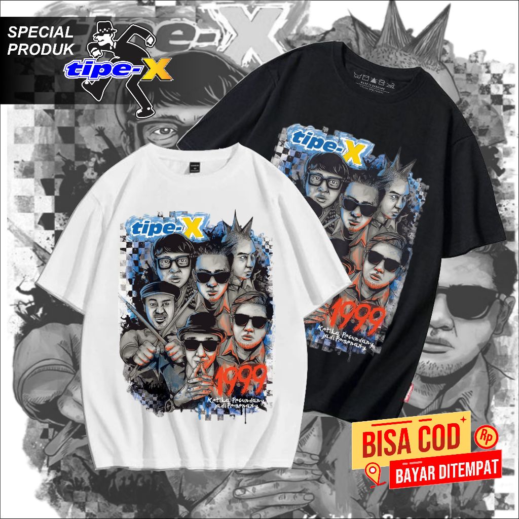 KAOS BAND TIPE-X SKA pendek pria band  original distro - kaos lengan pendek X-FRIENDS SKA  distro or