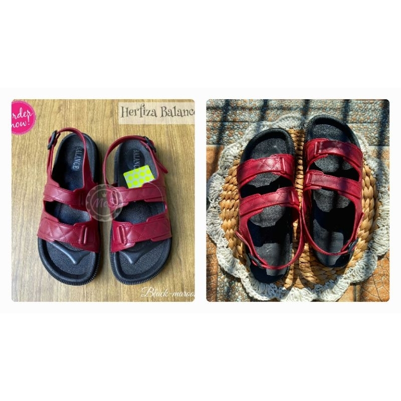 Preloved - Sandal Tali Jelly Birken Wanita Merk Balance Tebal - Sidoarjo Surabaya