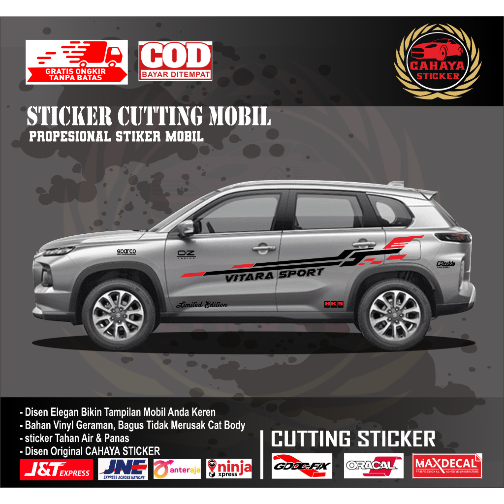 sticker mobil vitara sticker mobil suzuki vitara sticker lis mobil sticker motif variasi bodi mobil