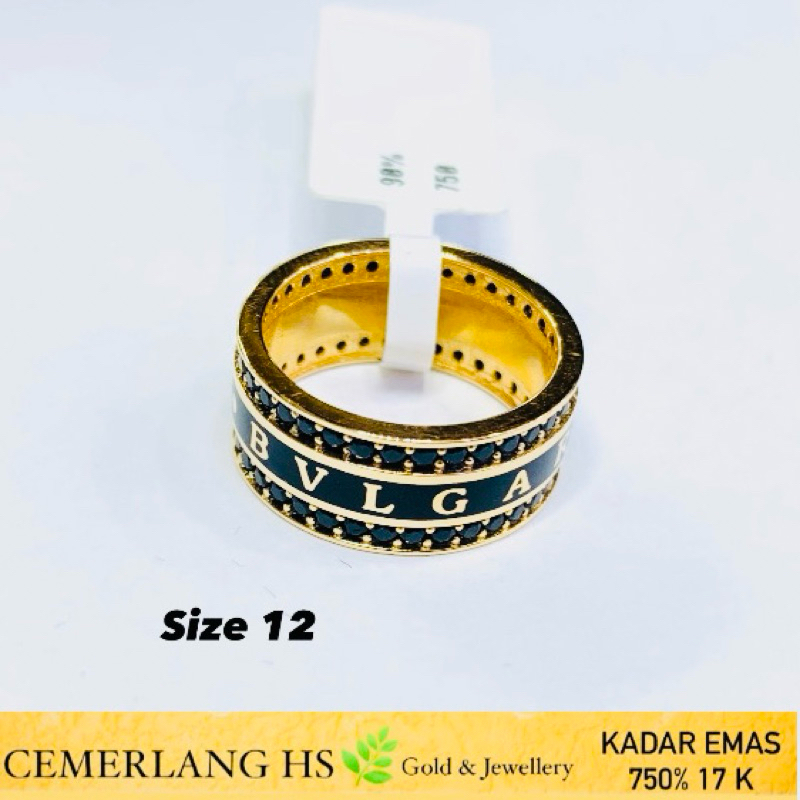 cincin emas fashion italy 17k