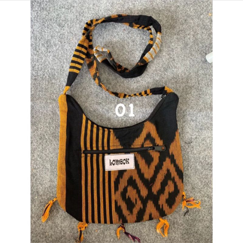 TERMURAH TAS SELEMPANG TENUN ETNIK ASLI LOMBOK TORAJA NTT JEPARA TROSO