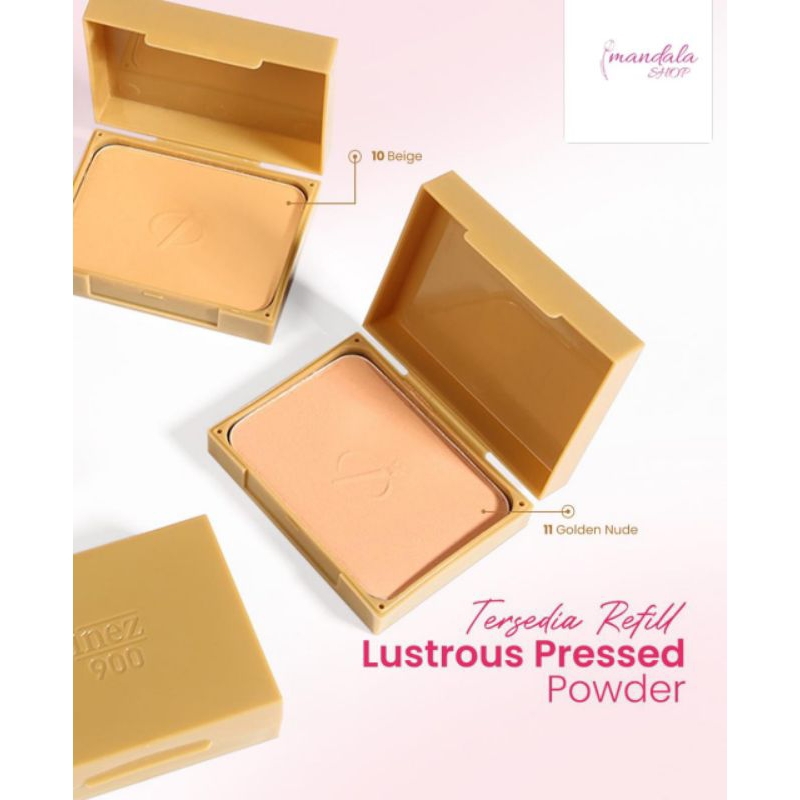 inez Lustrous pressed powder cake/ bedak inez 900( refill)