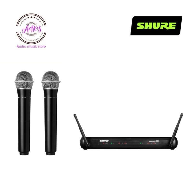 SHURE SVX 288 PG 28/WIRELESS MICROPOHNE SHURE SVX288 PG28/MIC SHURE SVX 288 PG 28 DUAL HANDHELD