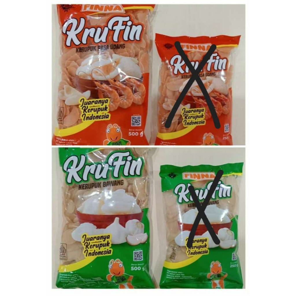 

KRUPUK FINNA KRUCIL UDANG DAN BAWANG 500GR